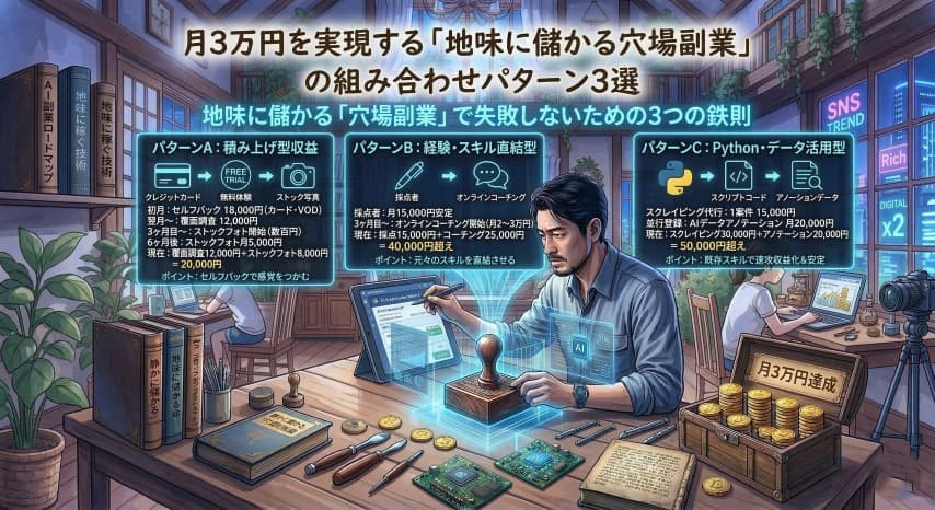 穴場副業組み合わせパターン