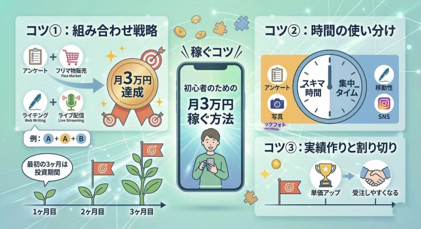 スマホ副業コツ