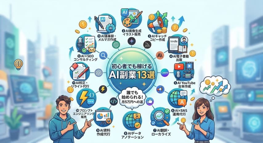 AI副業初心者13選