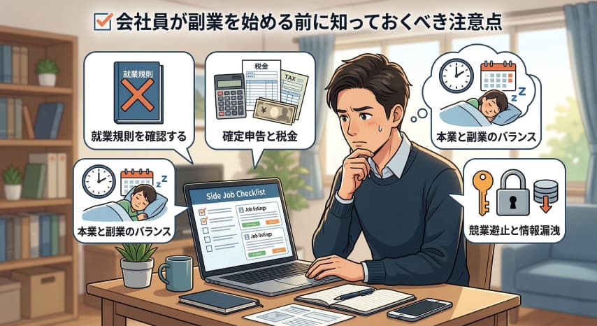 副業　注意点