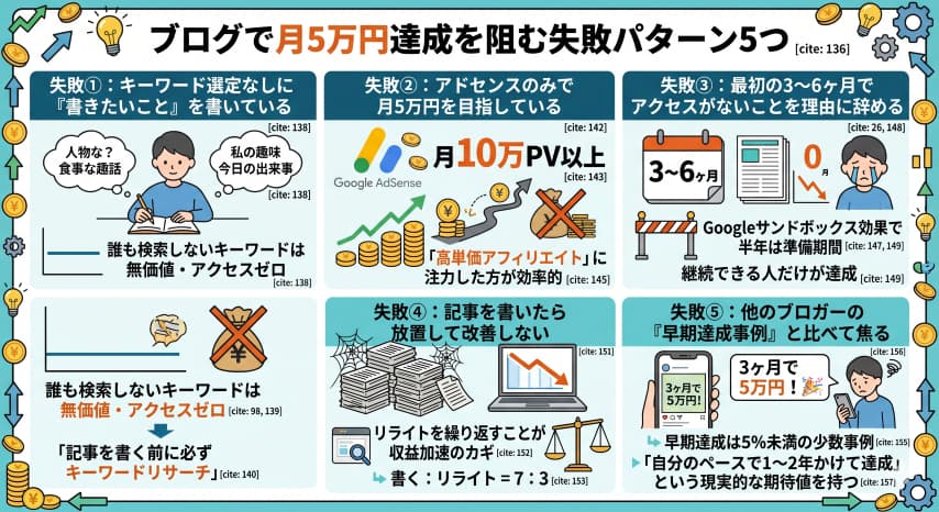 ブログ月5万失敗