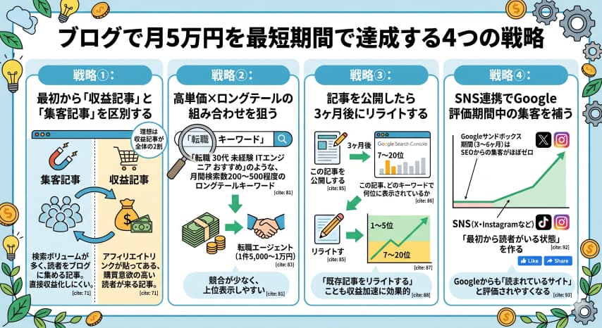 ブログ月5万戦略