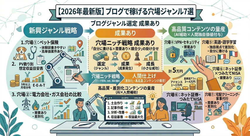 ブログジャンル穴場