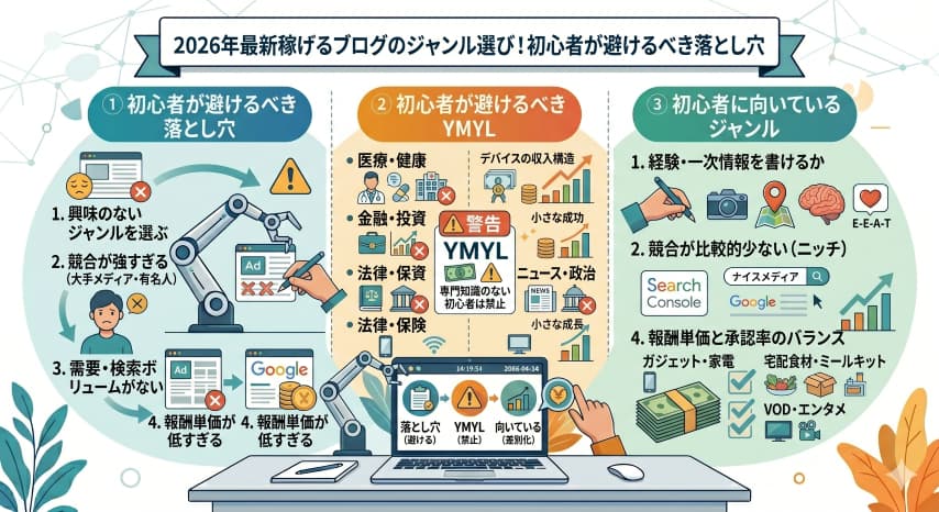 ブログ稼げるジャンル