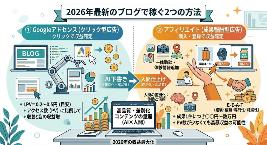 2026年最新のブログの稼ぎ方
