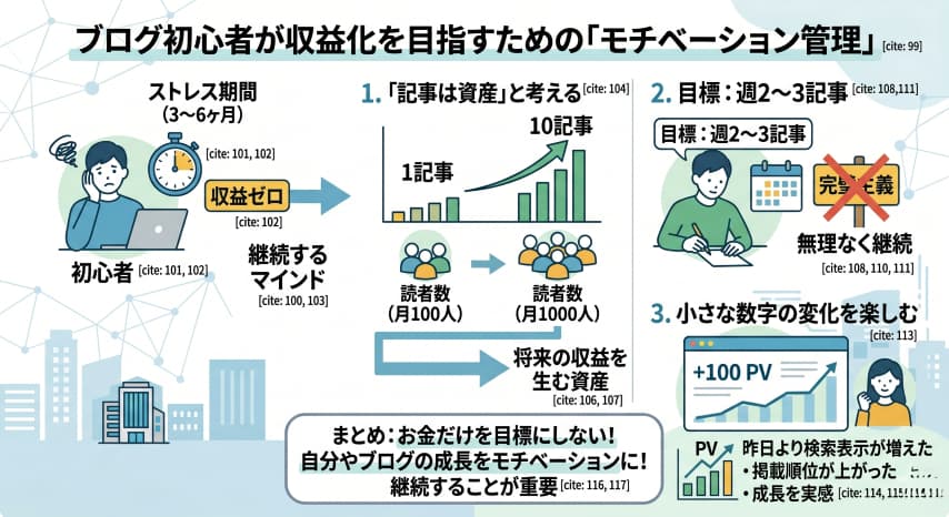 ブログ初心者モチベーション管理