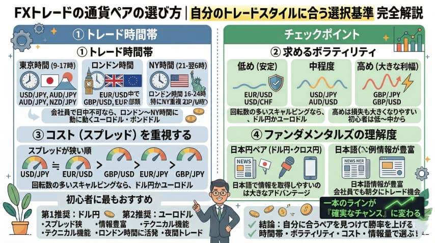 FX通貨ペア選び方