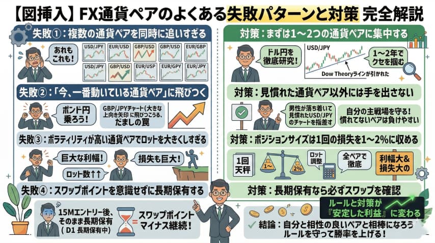 FX通貨ペア失敗