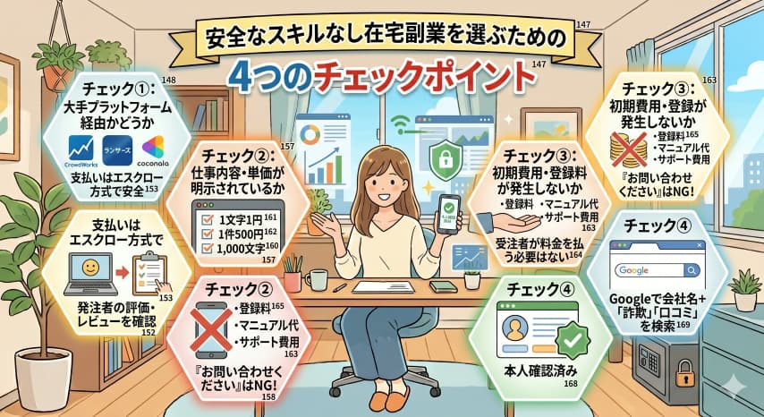 スキルなし在宅副業安全