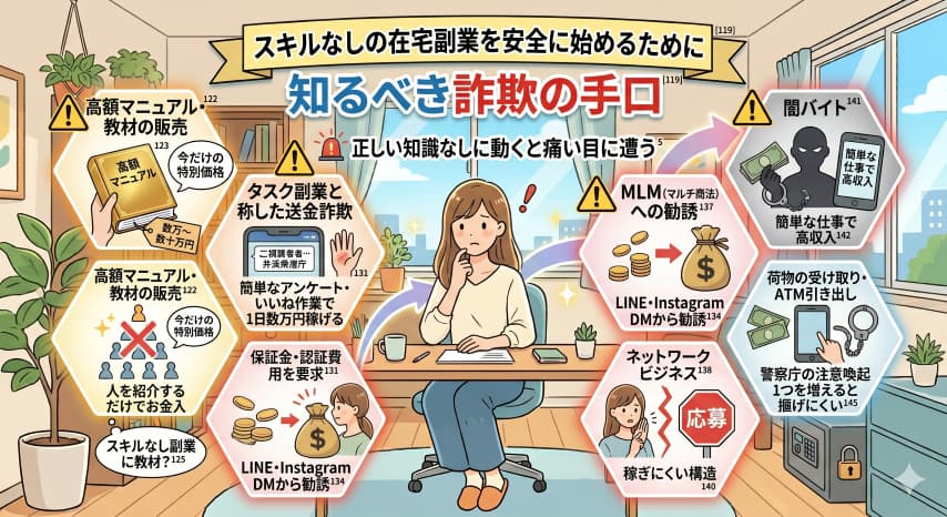 スキルなし在宅副業詐欺