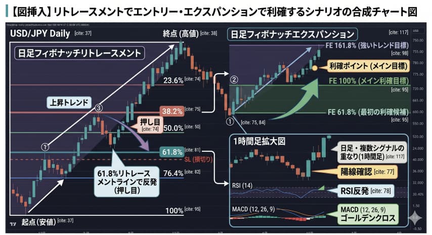 FXフィボナッチエントリー