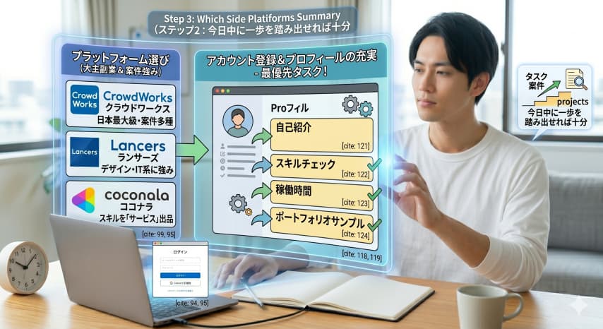 副業初心者始めるプラットフォーム