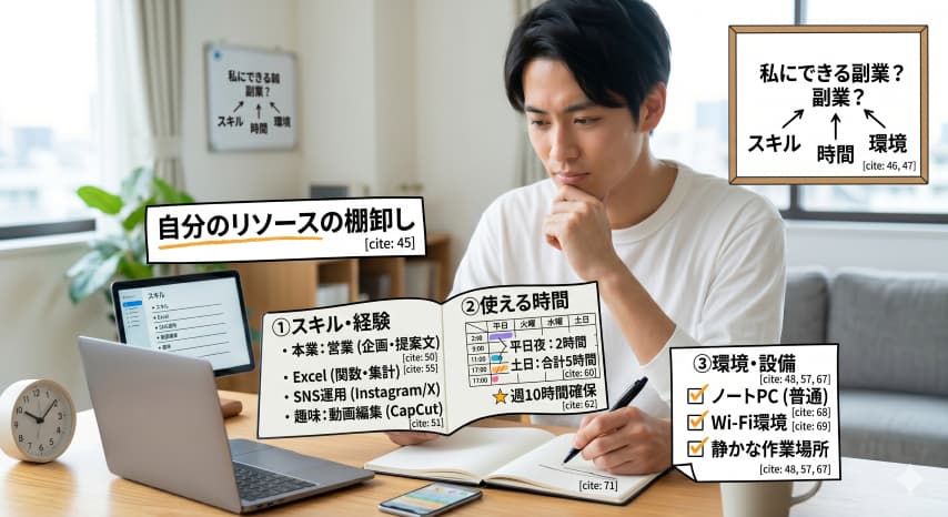 副業初心者始めるリソース
