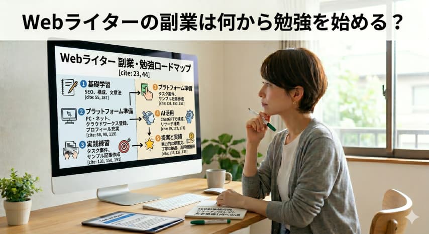 WEBライター副業勉強始め方