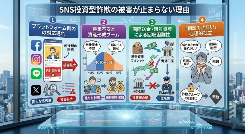 SNS型投資詐欺被害