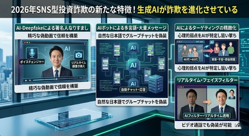 SNS型投資詐欺特徴