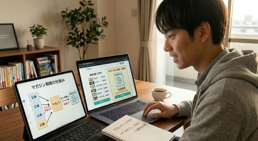 AI note マガジン戦略