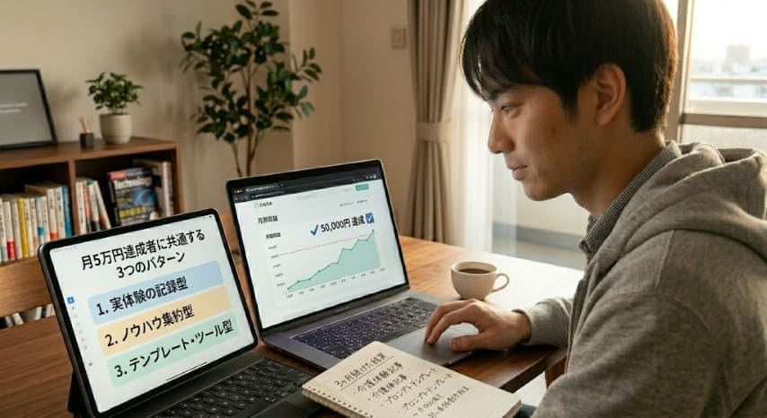 AI note 副業 パターン