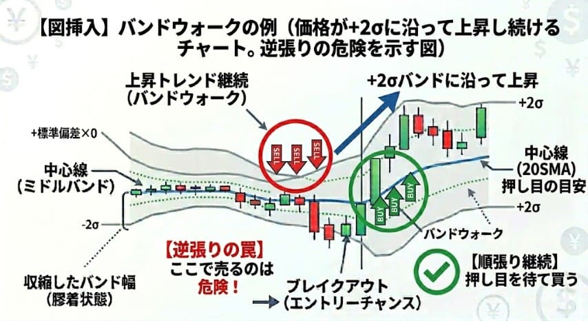 ボリンジャーバンドバンドウォーク