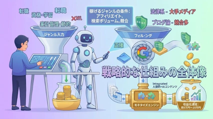 AIブログ副業ジャンル選定