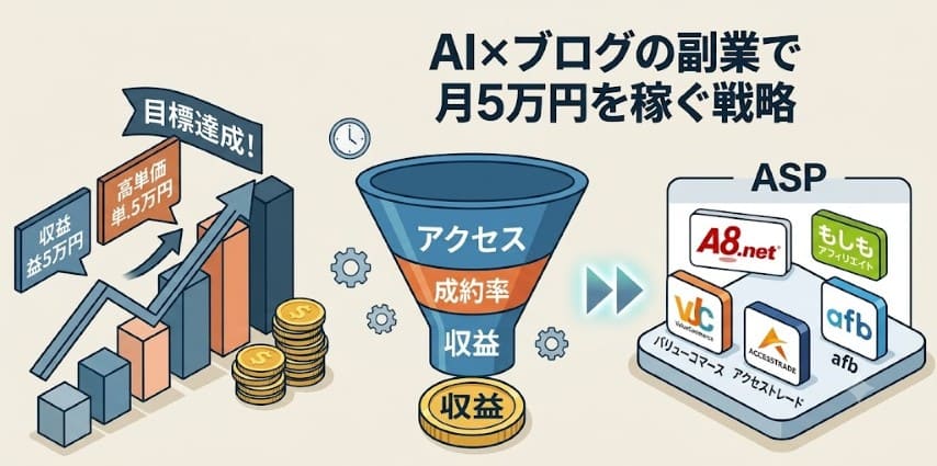 AIブログ副業稼ぐ戦略