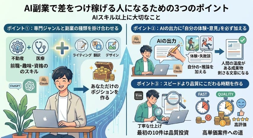 AI副業活用ポイント