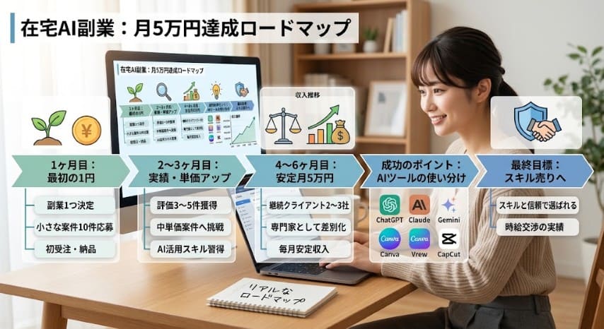 在宅AI副業ロードマップ