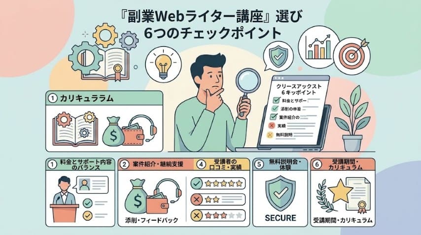 副業Webライター講座チェックポイント
