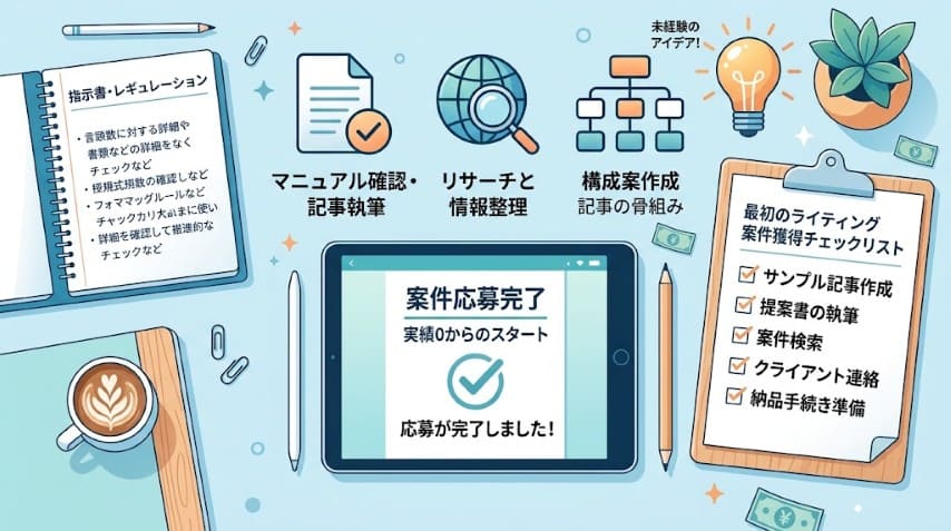 副業webライター未経験案件獲得